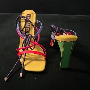 Kat Maconie multi colored sandals.